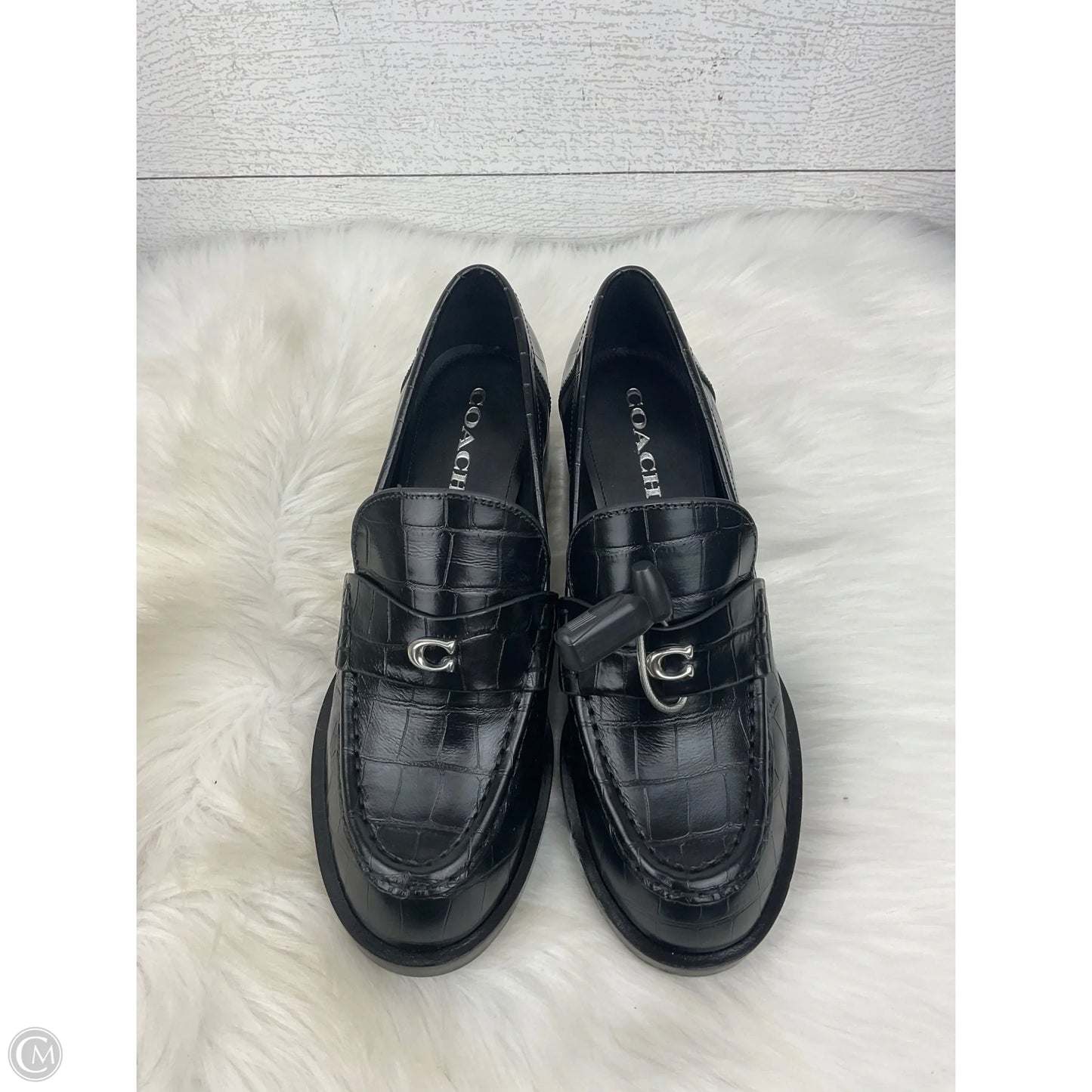 Shoes Designer By Coach In Black, Size: 9