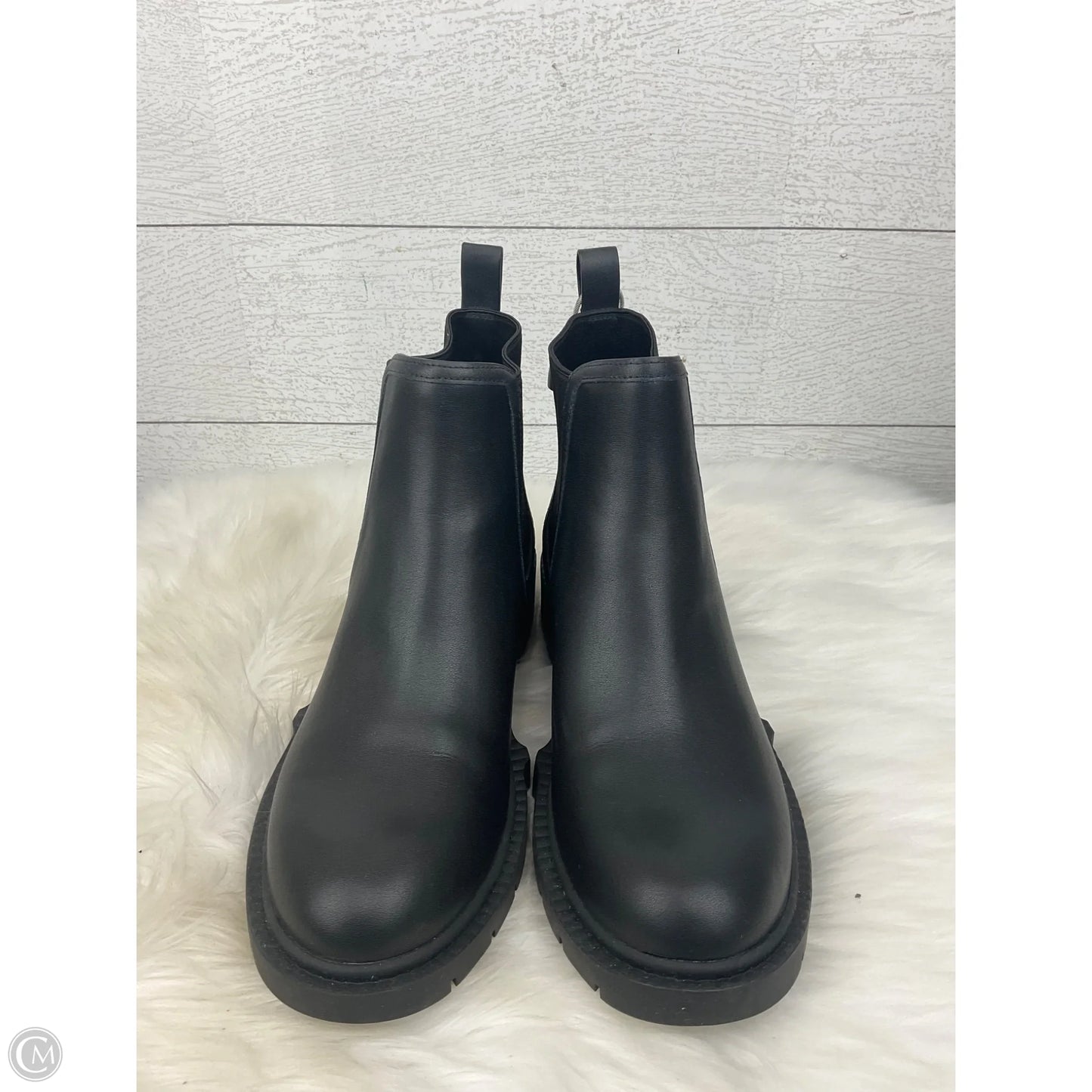 Boots Designer By Coach In Black, Size: 8.5