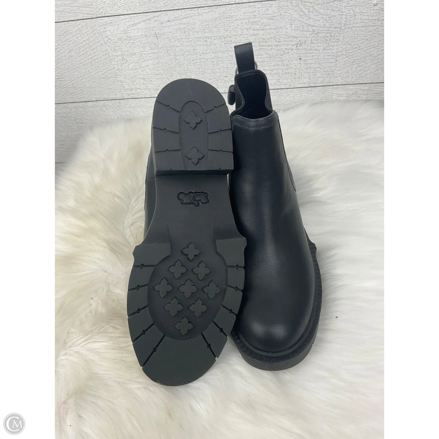 Boots Designer By Coach In Black, Size: 8.5
