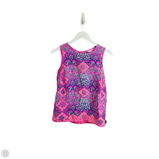 Top Sleeveless Designer By Lilly Pulitzer In Pink, Size: Xs