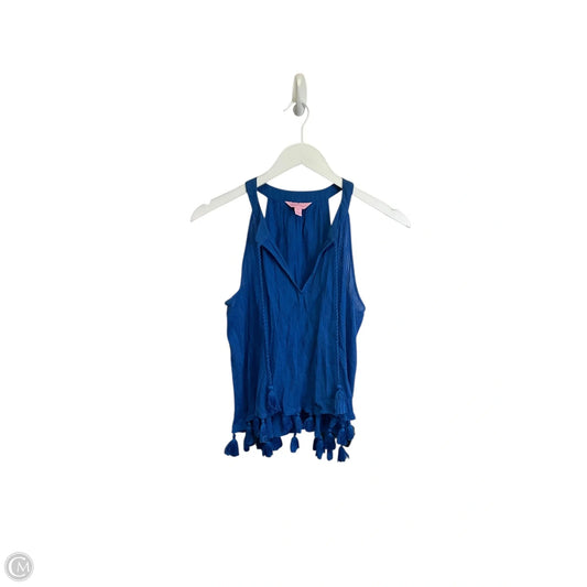 Top Sleeveless Designer By Lilly Pulitzer In Blue, Size: Xs