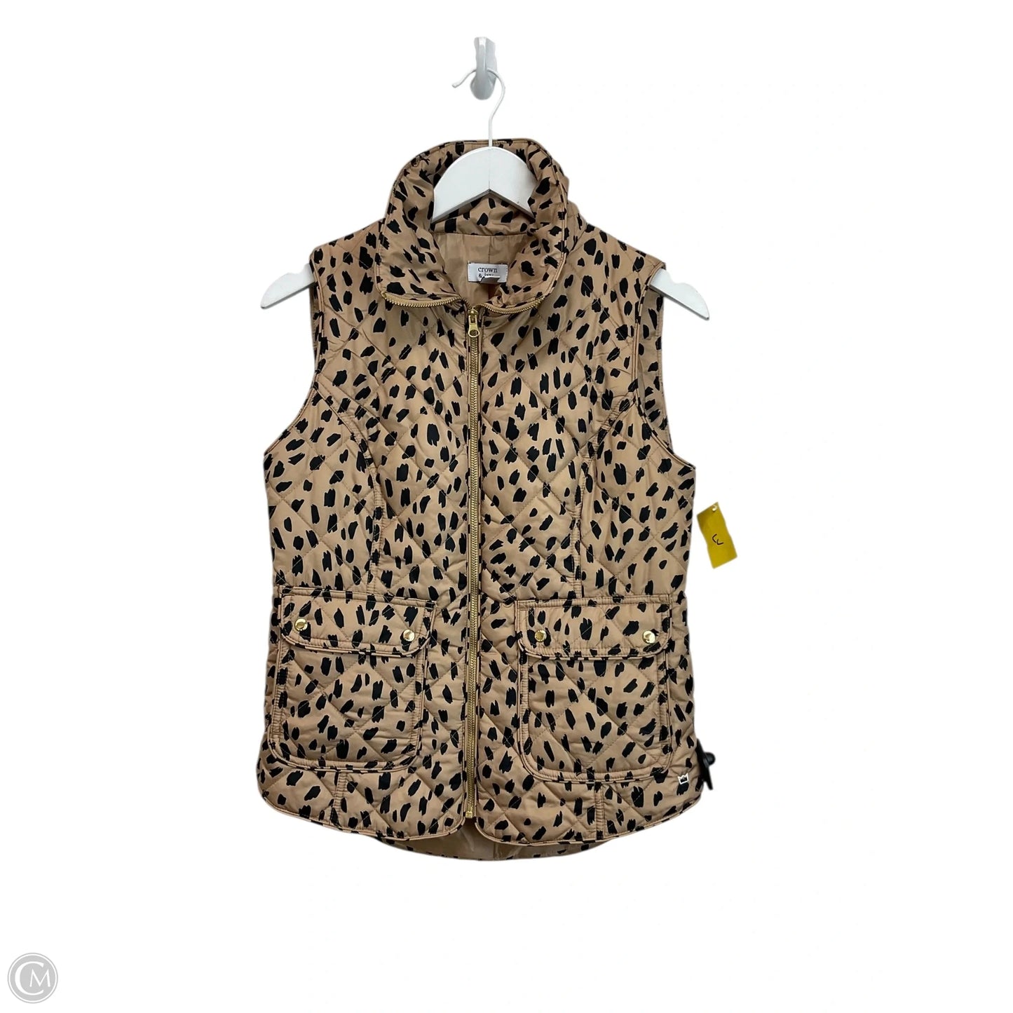 Vest Puffer & Quilted By Crown And Ivy In Animal Print, Size: S