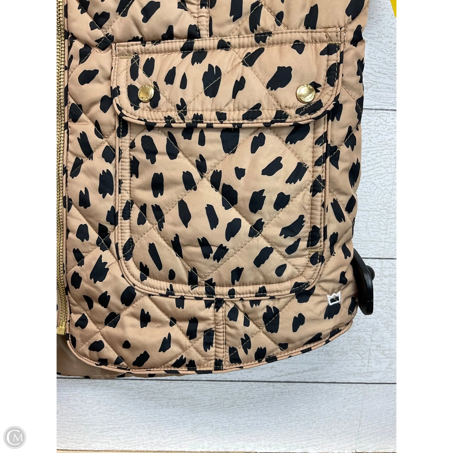 Vest Puffer & Quilted By Crown And Ivy In Animal Print, Size: S
