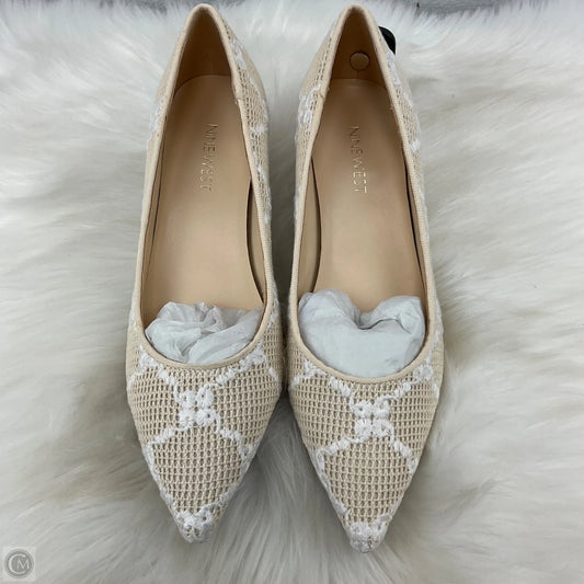 Shoes Heels Kitten By Nine West In Tan, Size: 8