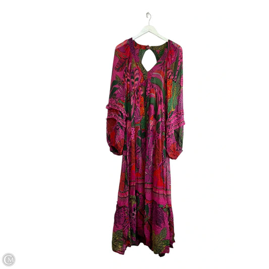 Dress Casual Maxi By Farm Rio In Floral Print, Size: S