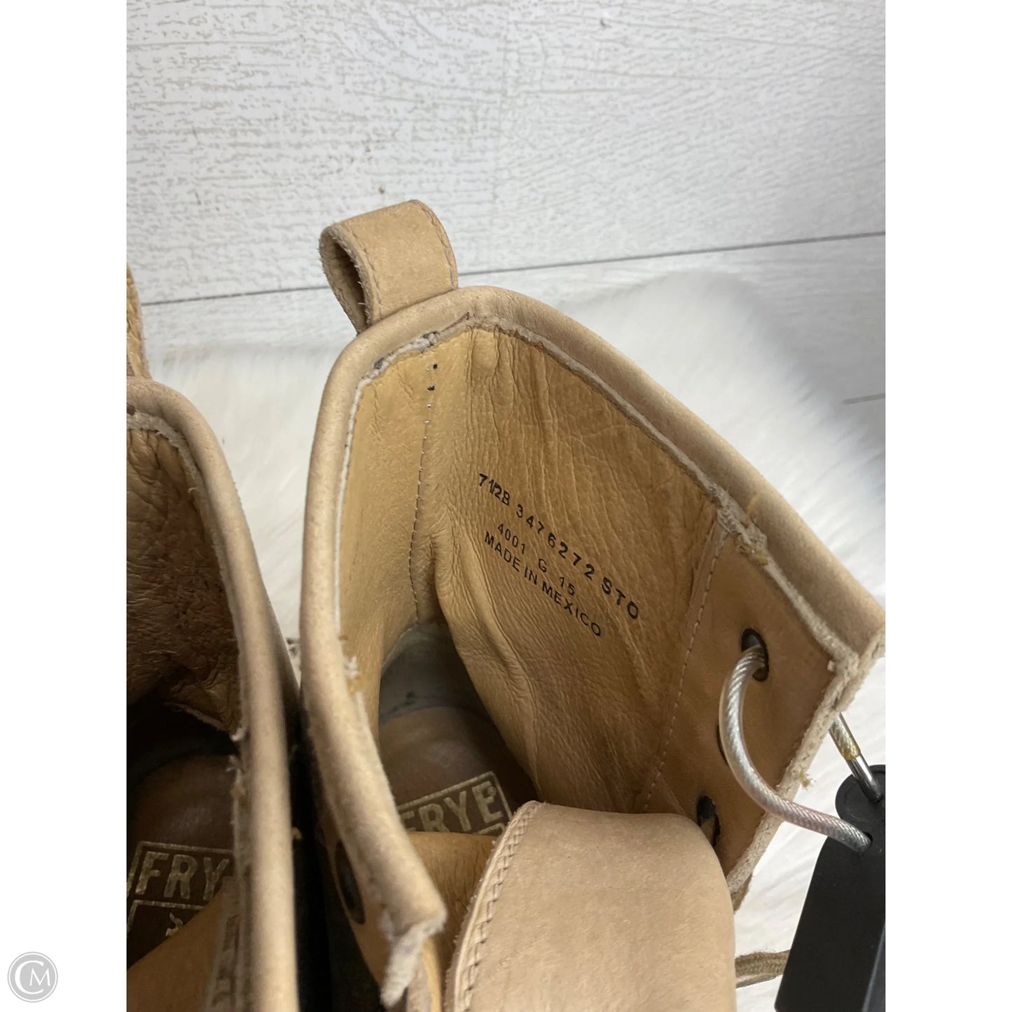 Boots Designer By Frye In Taupe, Size: 7.5