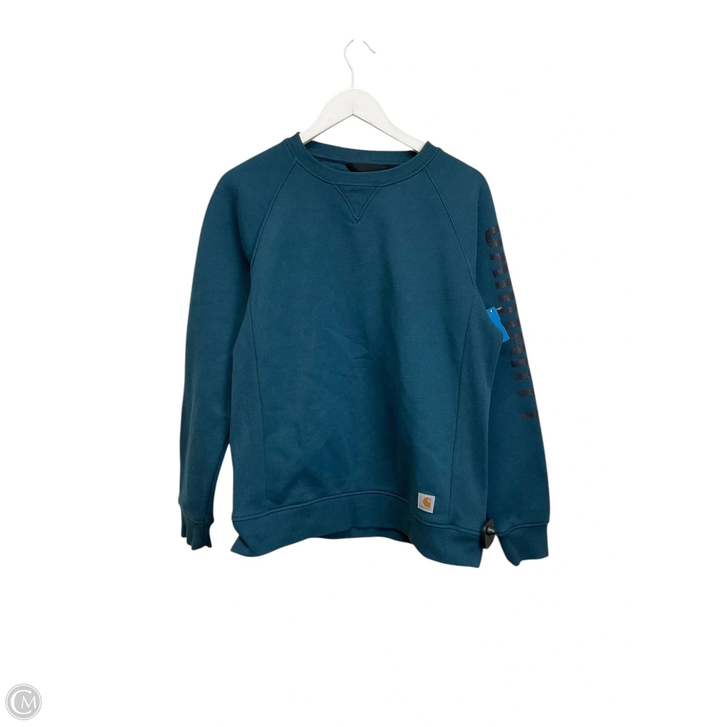 Top Long Sleeve By Carhartt In Blue, Size: L
