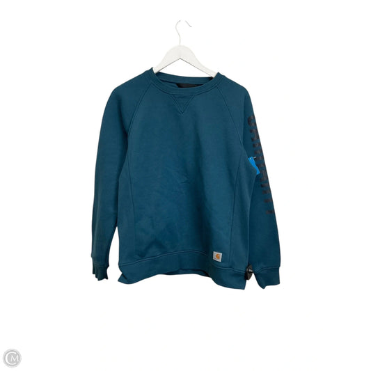 Top Long Sleeve By Carhartt In Blue, Size: L