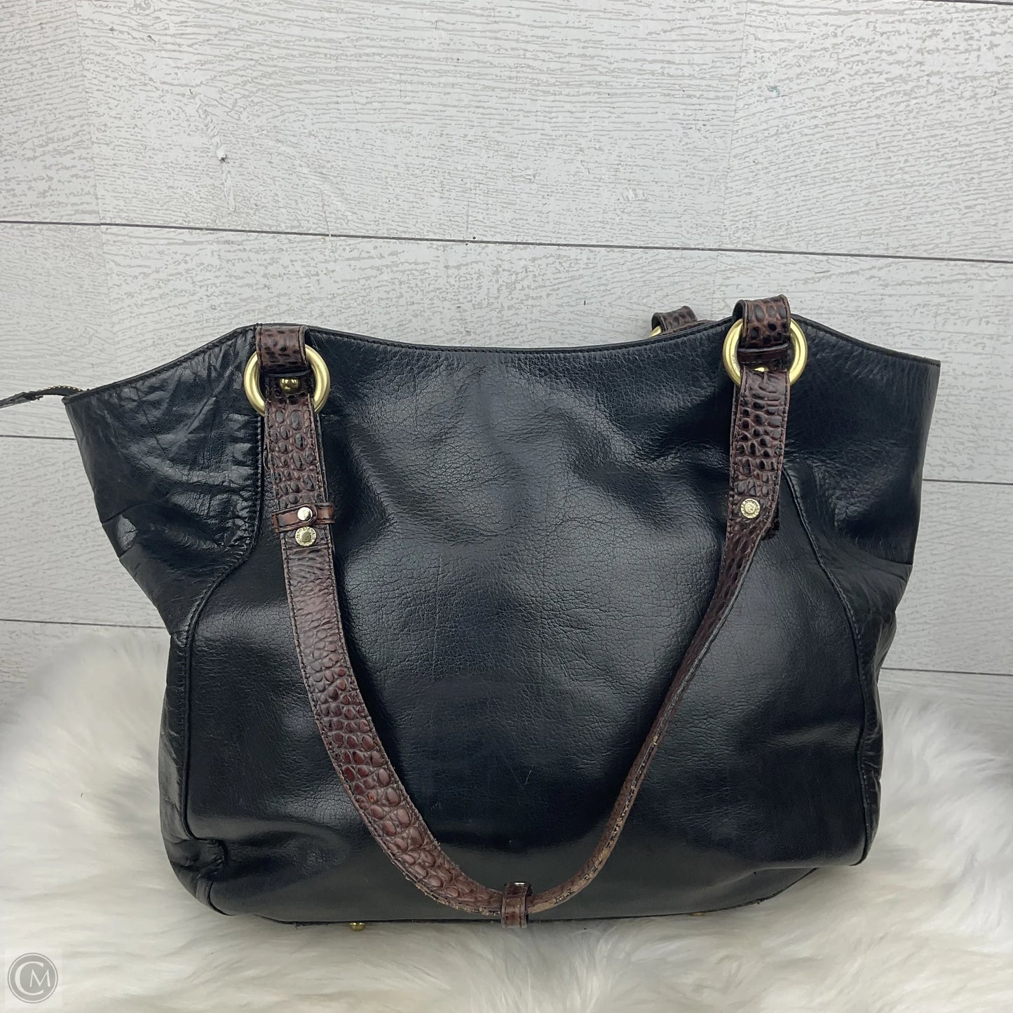 Handbag Designer By Brahmin, Size: Large