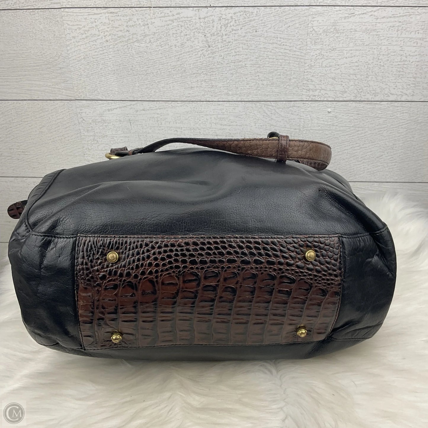 Handbag Designer By Brahmin, Size: Large