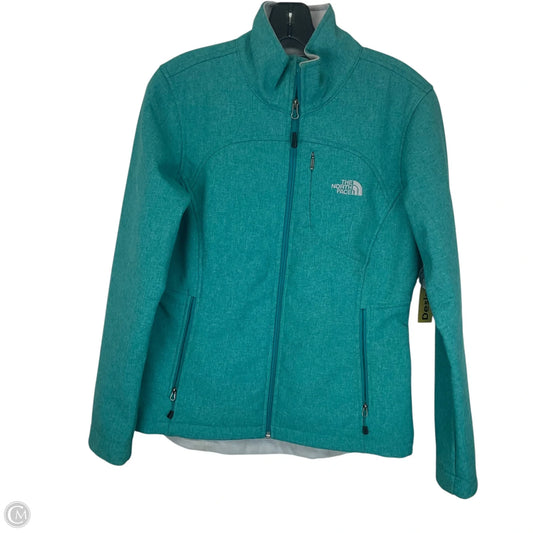 Coat Raincoat By The North Face In Teal, Size: M