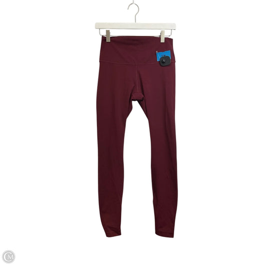 Athletic Leggings By Lululemon In Red, Size: 8