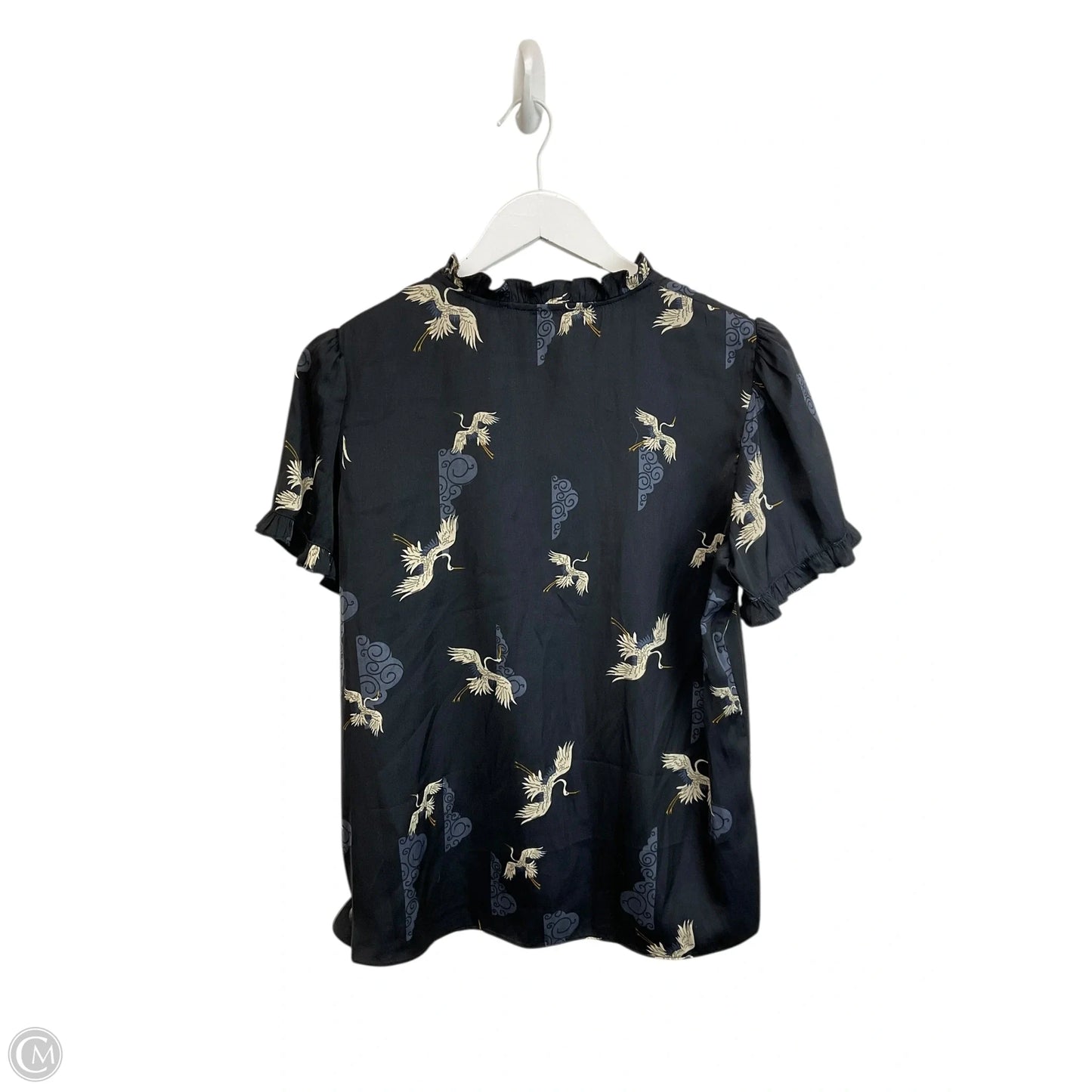 Top Short Sleeve By Tahari In Navy, Size: M