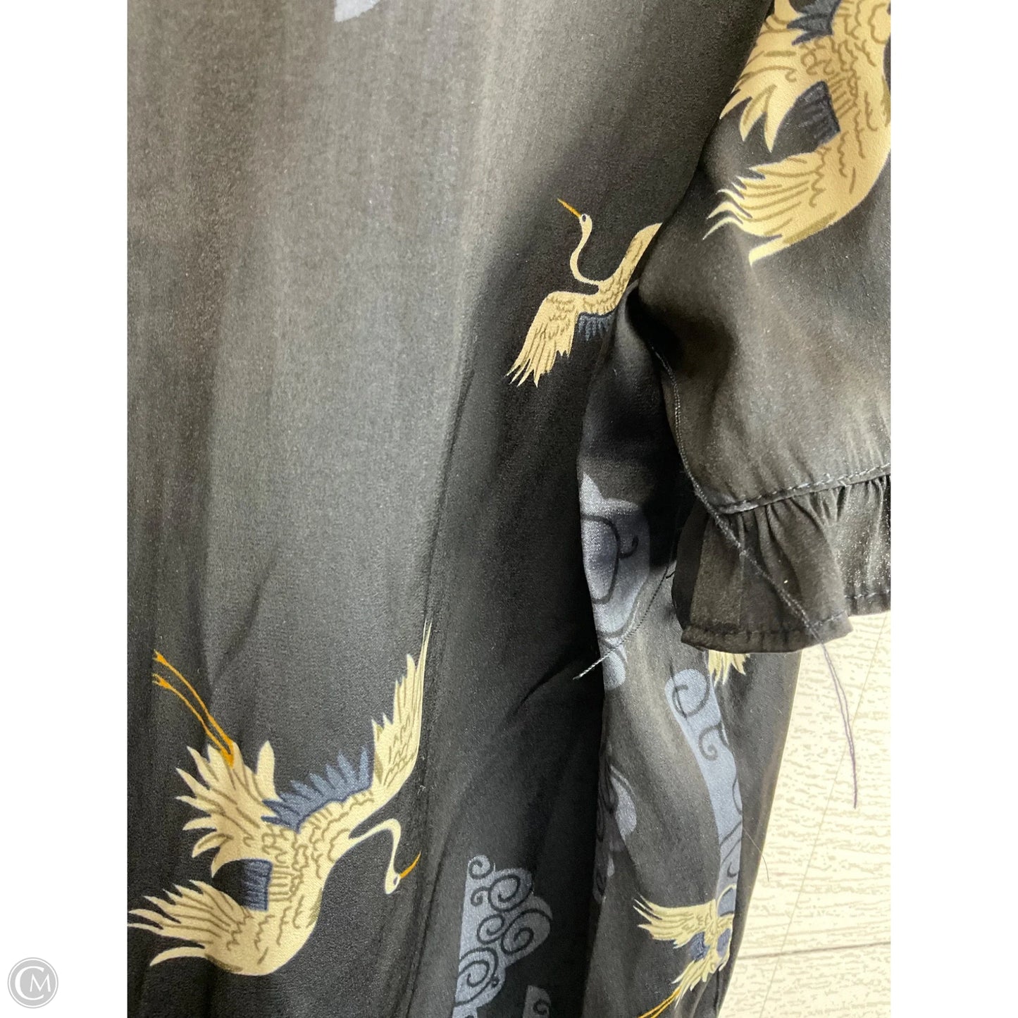 Top Short Sleeve By Tahari In Navy, Size: M