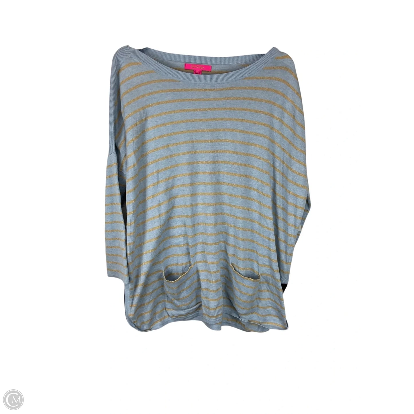 Top Long Sleeve Designer By Lilly Pulitzer In Striped Pattern, Size: M