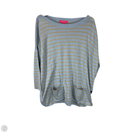 Top Long Sleeve Designer By Lilly Pulitzer In Striped Pattern, Size: M