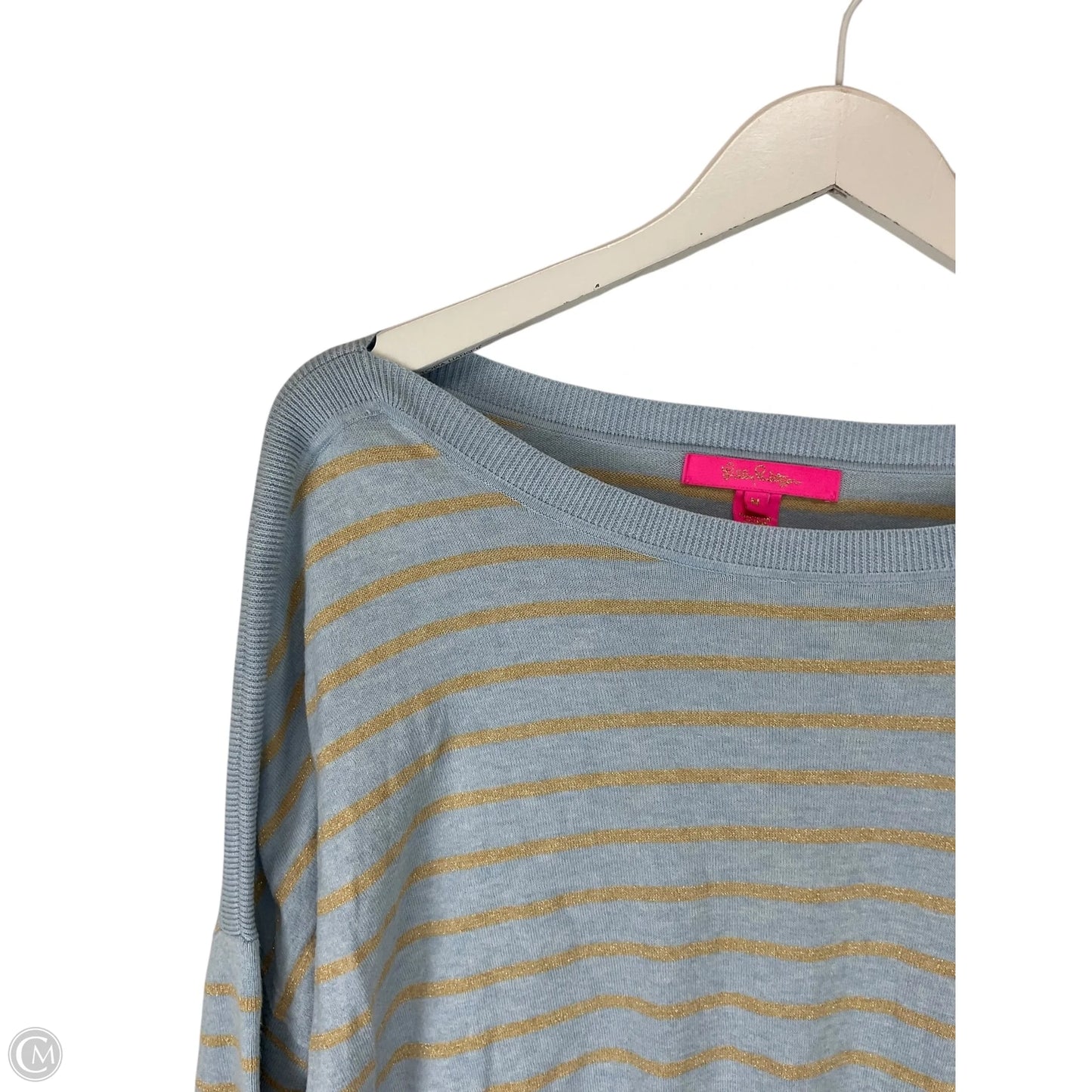 Top Long Sleeve Designer By Lilly Pulitzer In Striped Pattern, Size: M