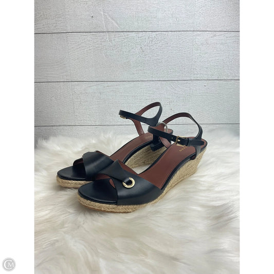Shoes Heels Wedge By Cole-haan In Black, Size: 9
