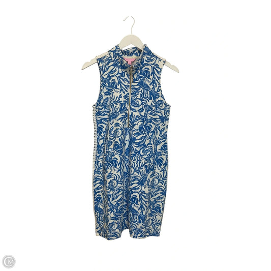 Dress Designer By Lilly Pulitzer In Blue & White, Size: S
