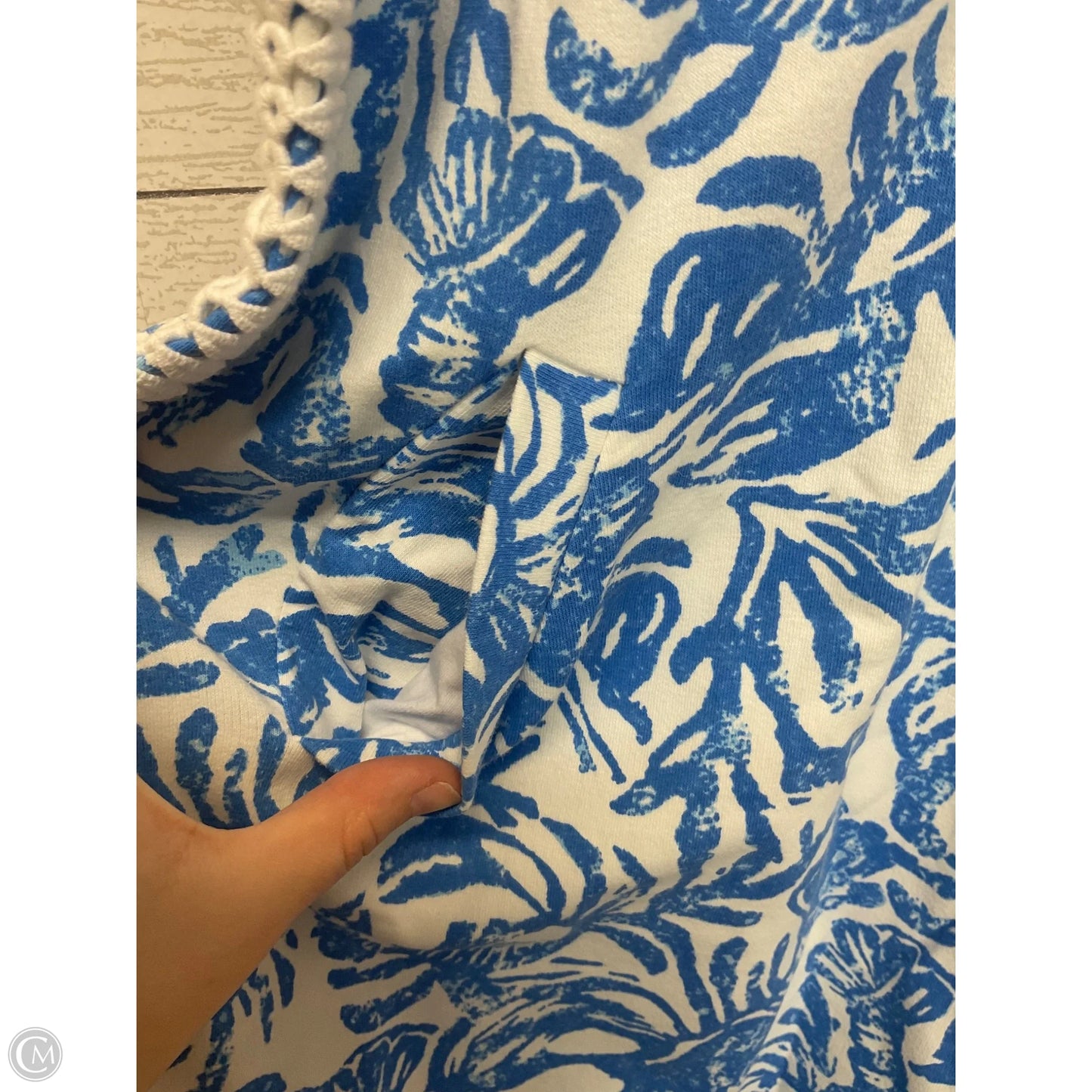 Dress Designer By Lilly Pulitzer In Blue & White, Size: S