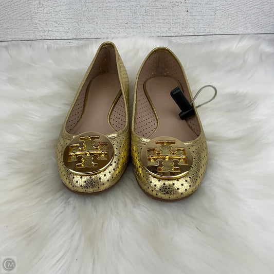 Shoes Designer By Tory Burch In Gold, Size: 8.5