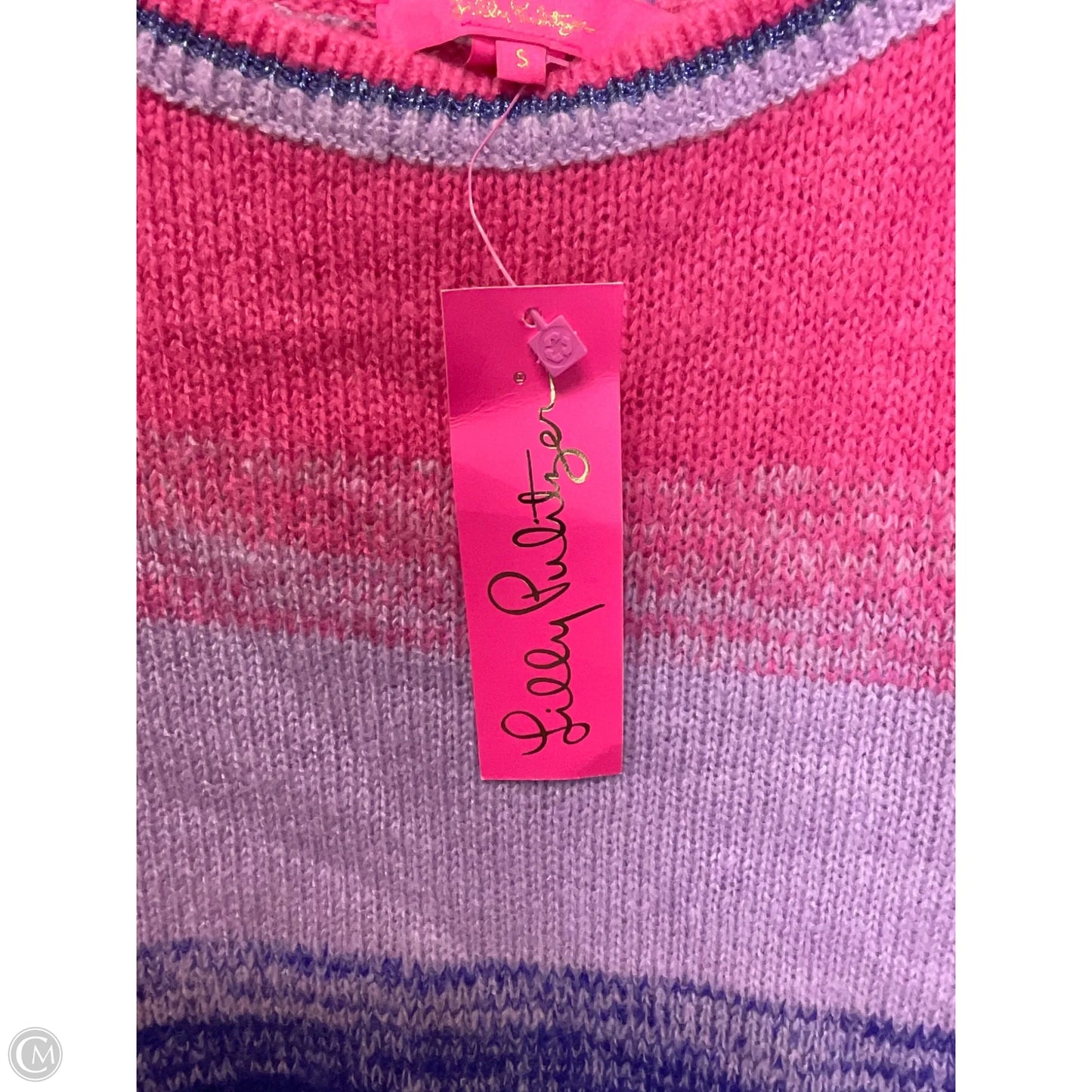 Top Sleeveless Designer By Lilly Pulitzer In Pink & Purple, Size: S