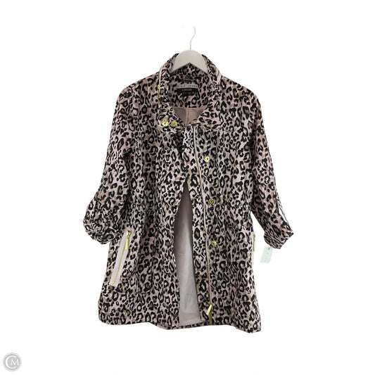 Jacket Windbreaker By Cme In Animal Print, Size: Xs