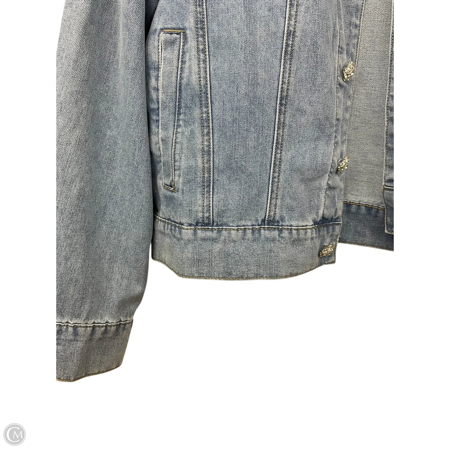 Jacket Denim By Mable In Blue Denim, Size: S