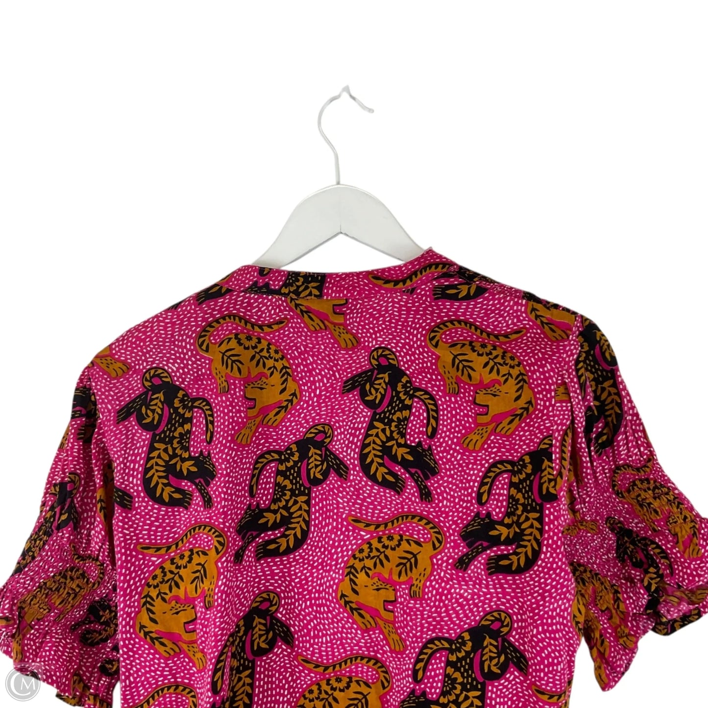 Top Short Sleeve By Cmb In Pink, Size: M