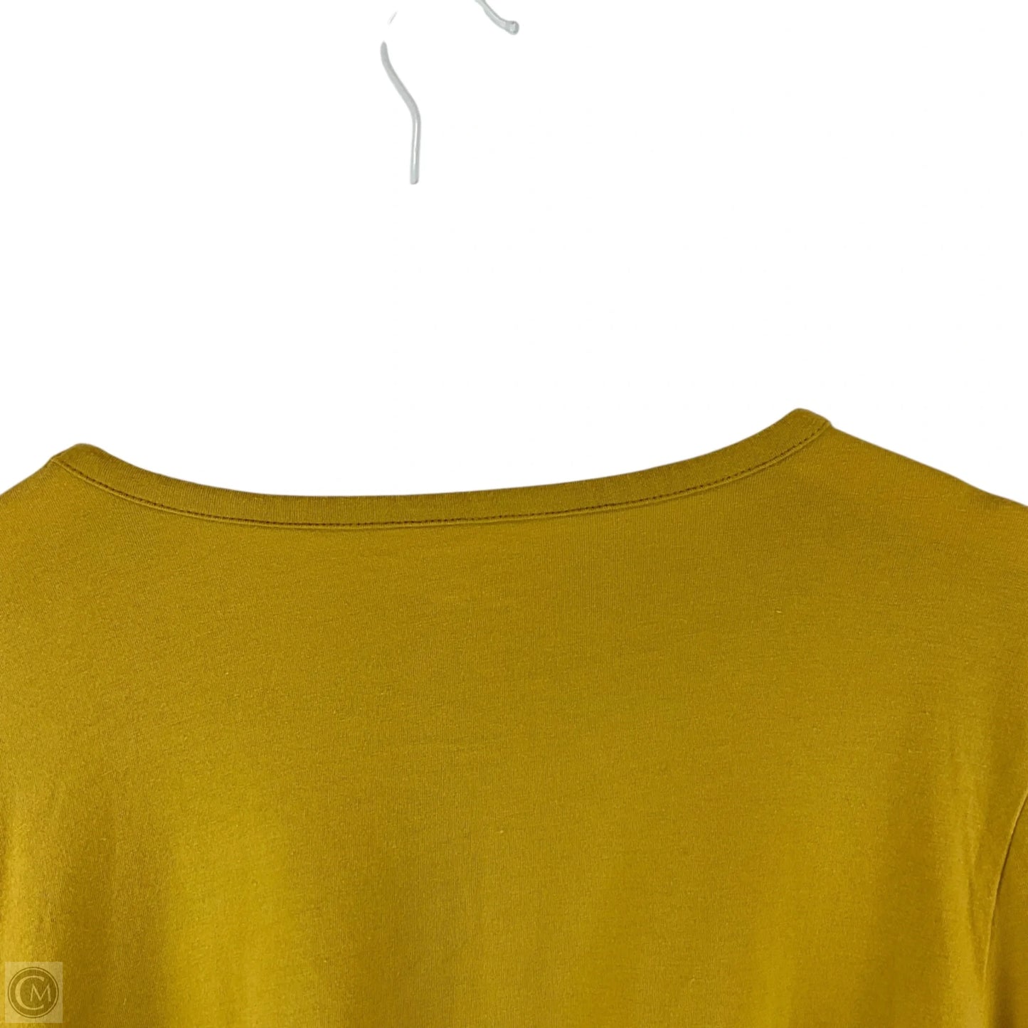 Top Long Sleeve Basic By Anthropologie In Yellow, Size: Xl