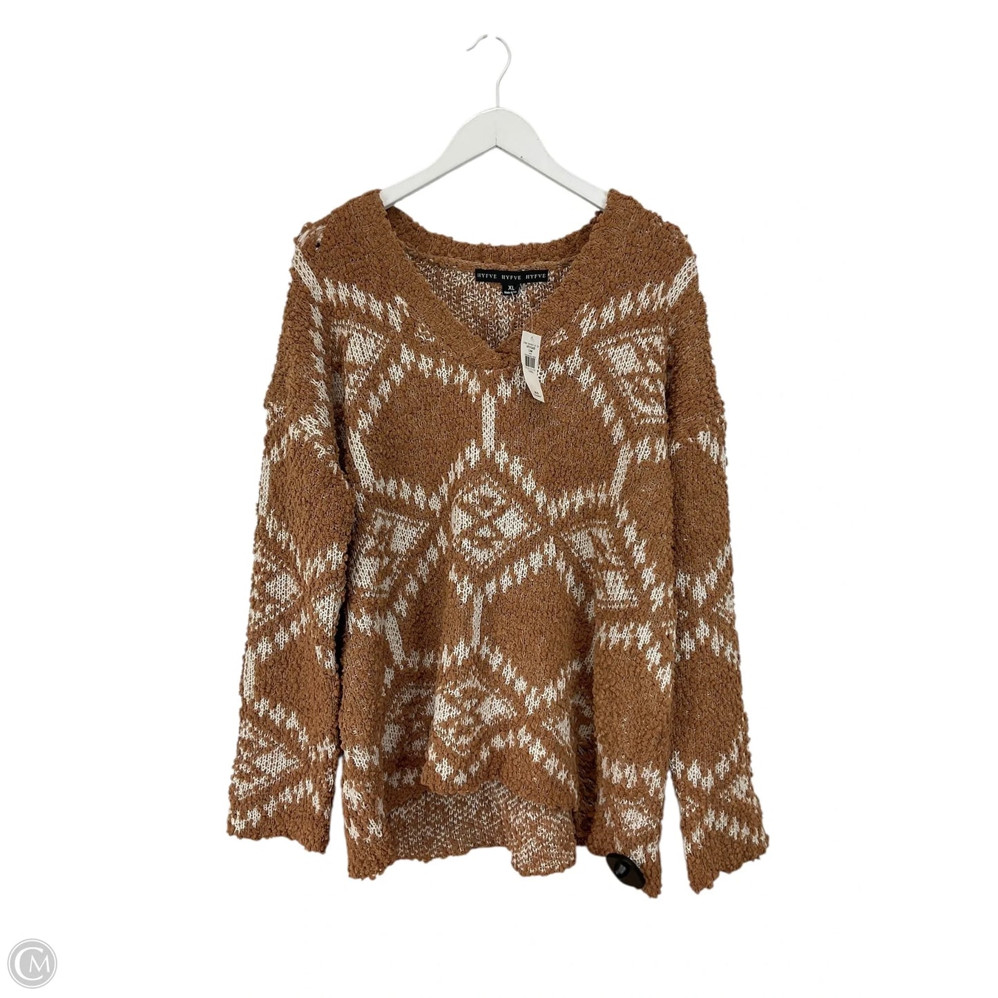 Sweater By Hyfve In Brown, Size: Xl