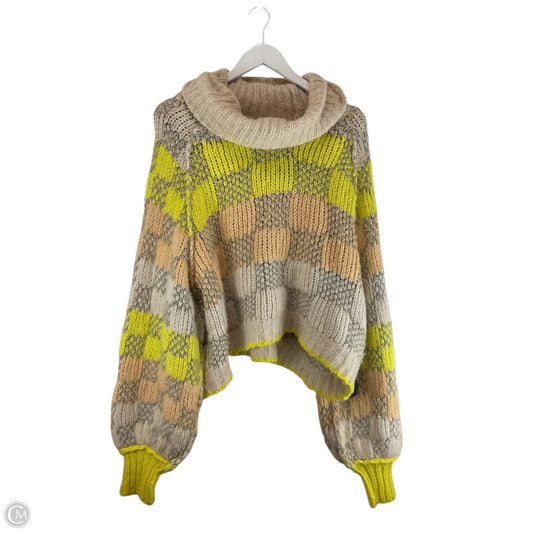 Sweater By Free People In Checkered Pattern, Size: L