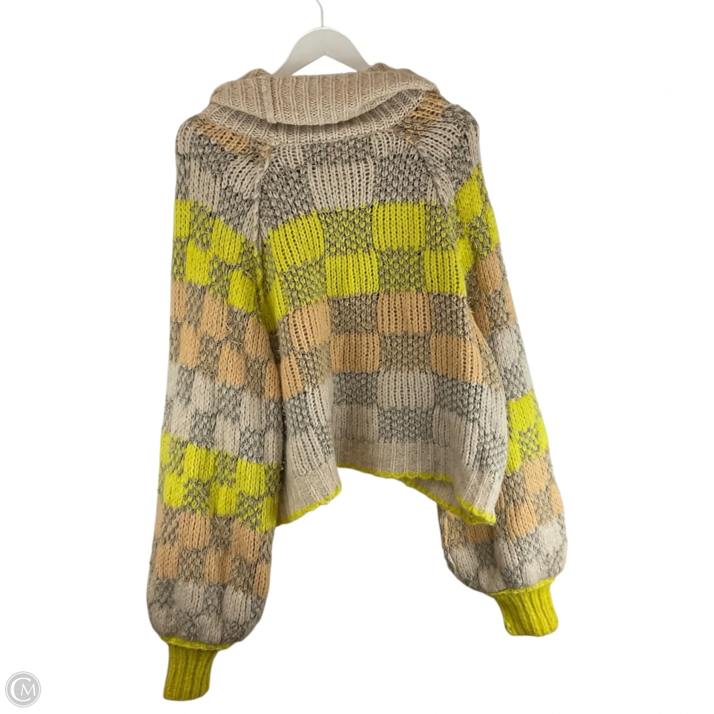 Sweater By Free People In Checkered Pattern, Size: L