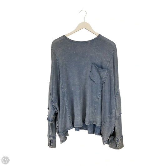 Top Long Sleeve By We The Free In Blue, Size: M