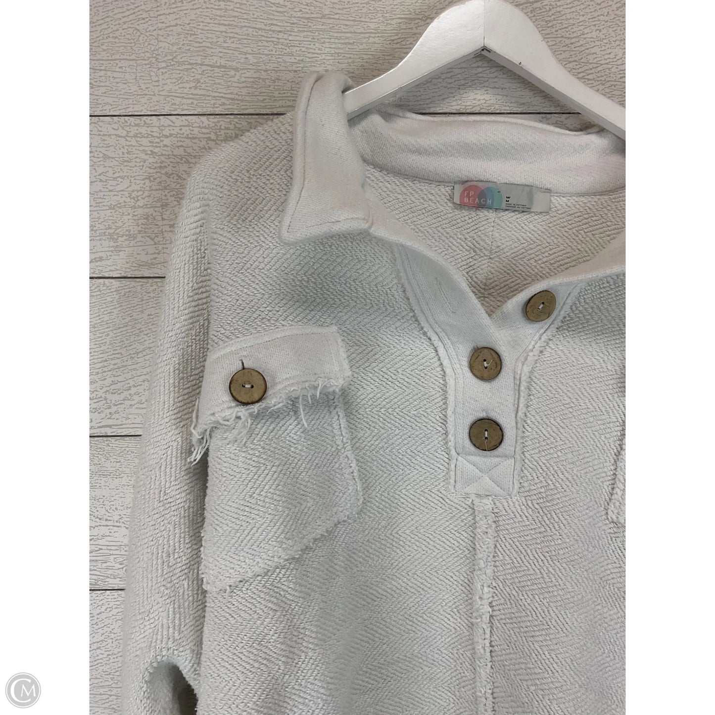 Sweater By Free People In White, Size: M