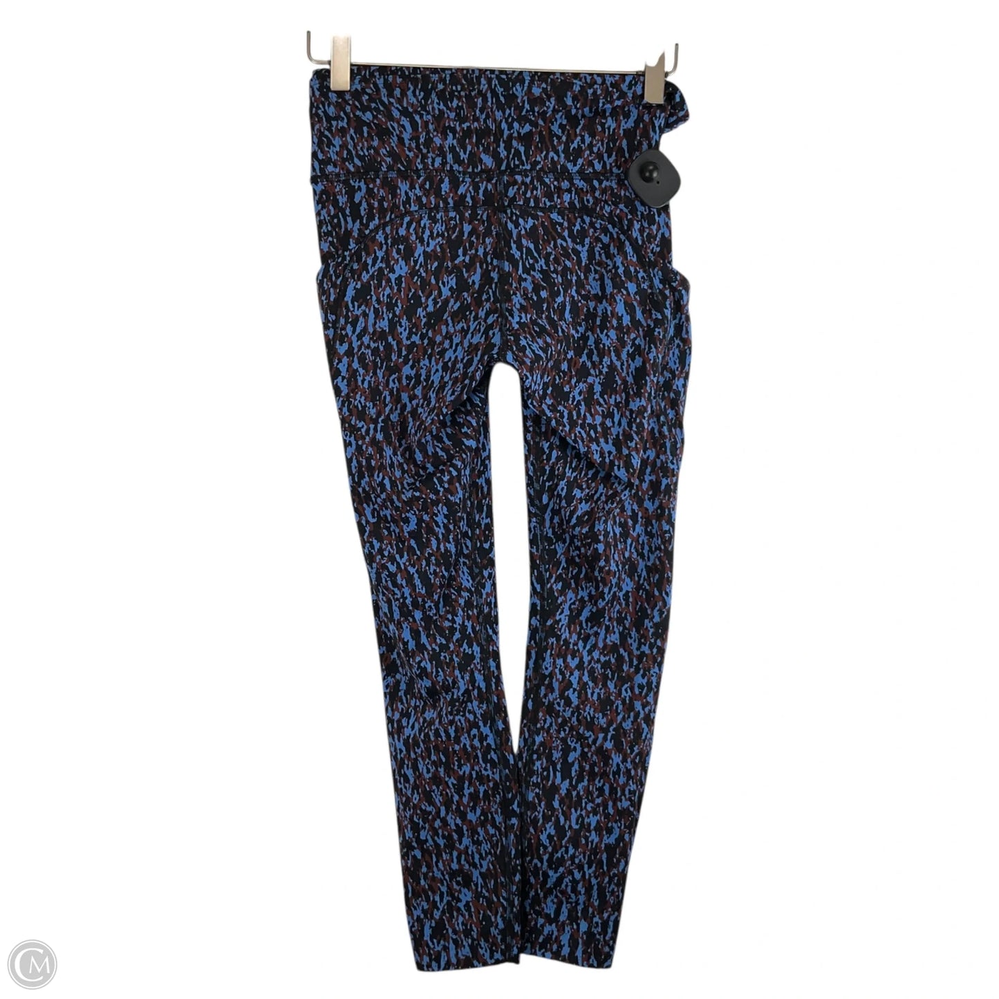 Athletic Leggings By Lululemon In Black & Blue, Size: 6