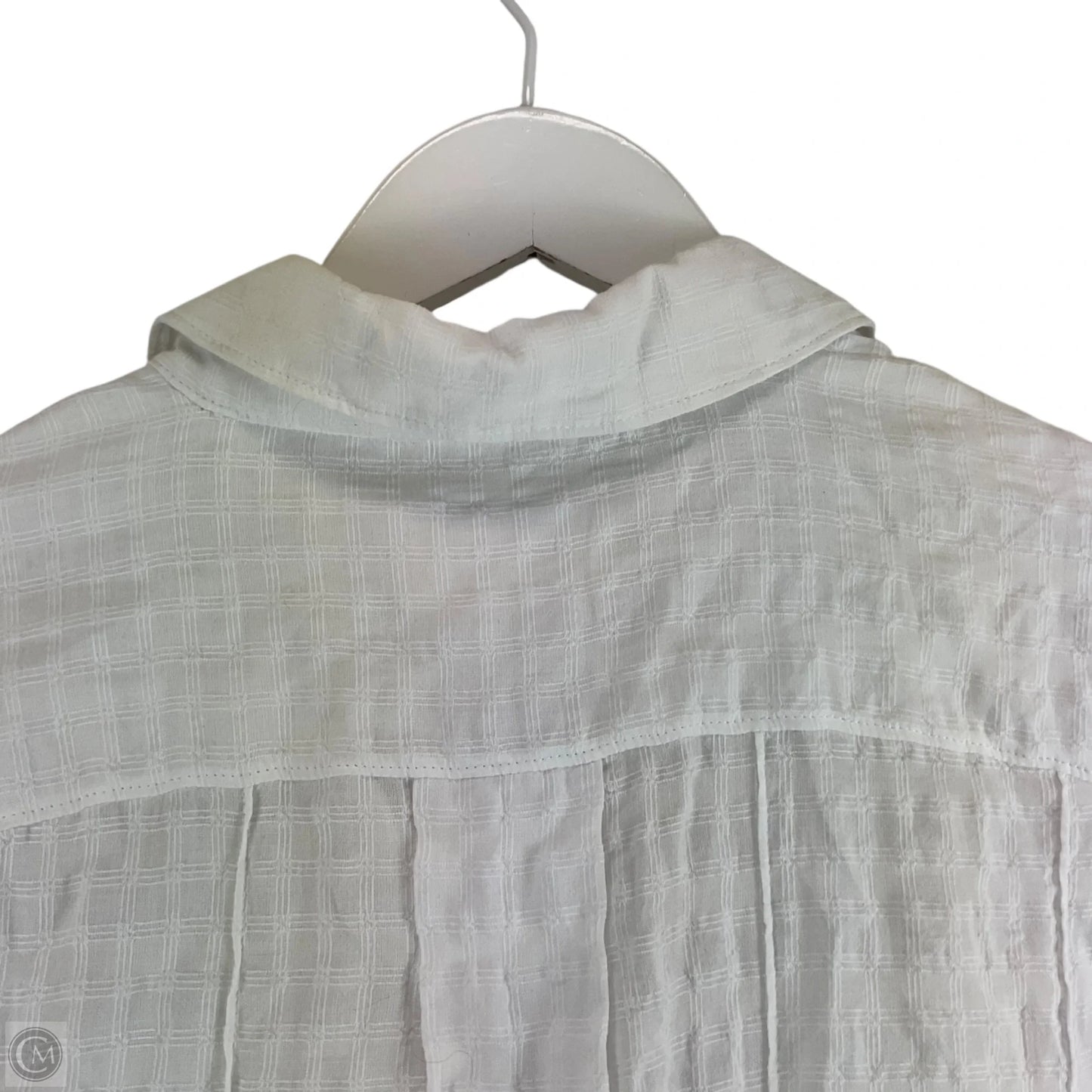 Top Long Sleeve By Anthropologie In White, Size: M