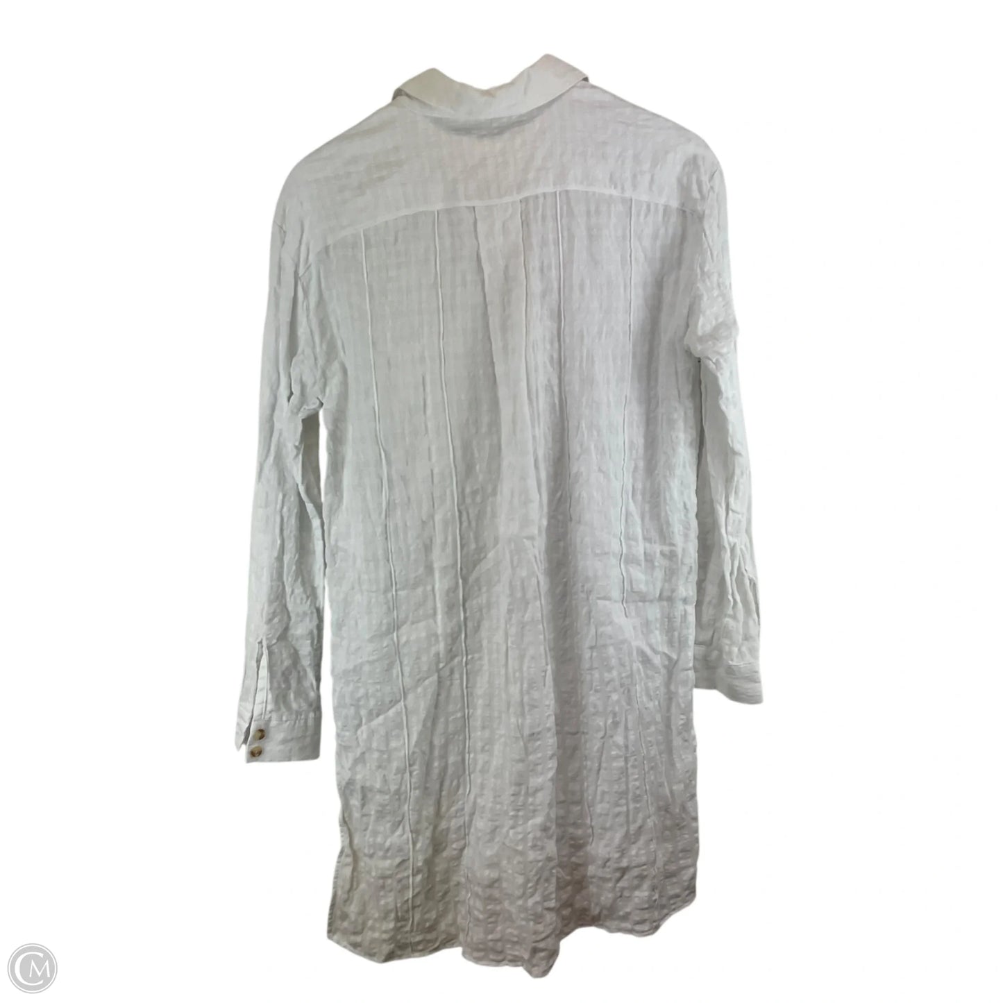 Top Long Sleeve By Anthropologie In White, Size: M