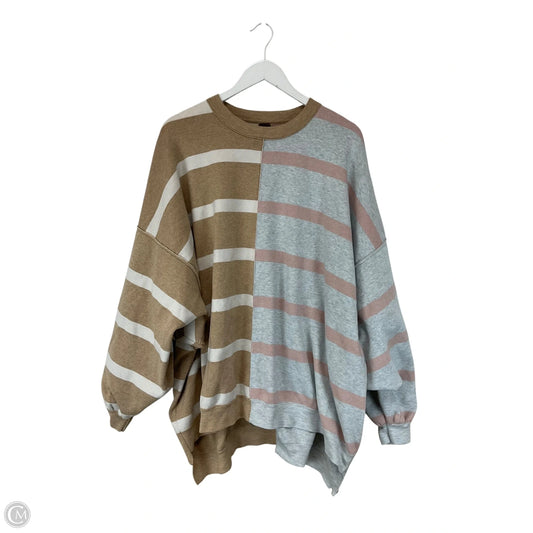 Sweater By Free People In Striped Pattern, Size: L