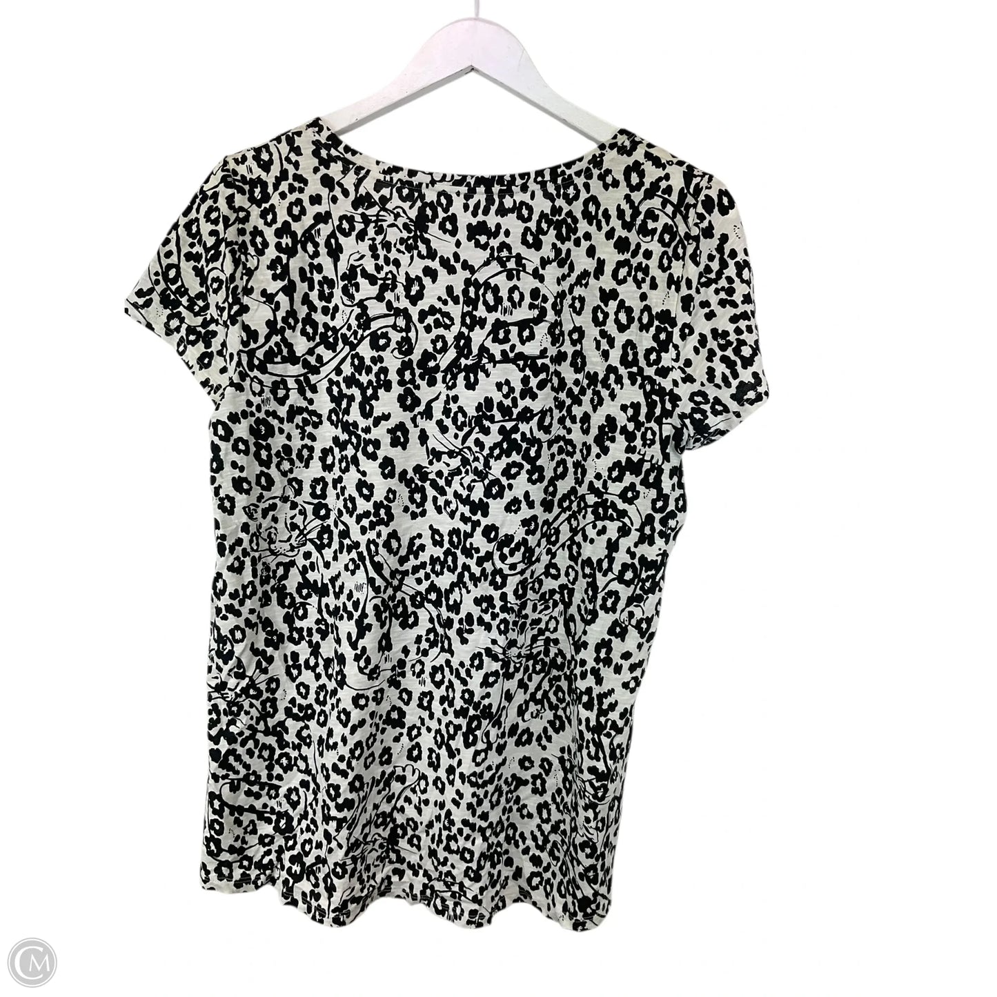 Top Short Sleeve Designer By Lilly Pulitzer In Animal Print, Size: L