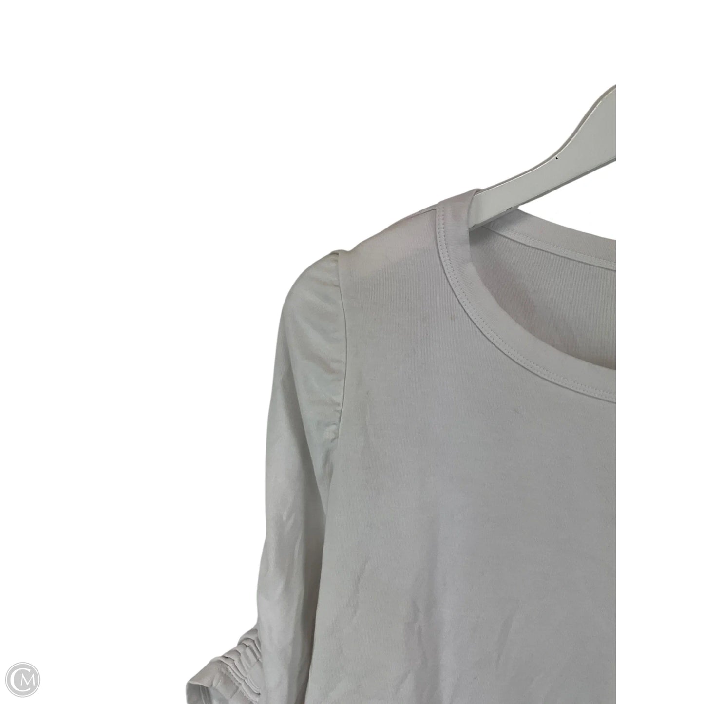 Top Short Sleeve Designer By Lilly Pulitzer In White, Size: L