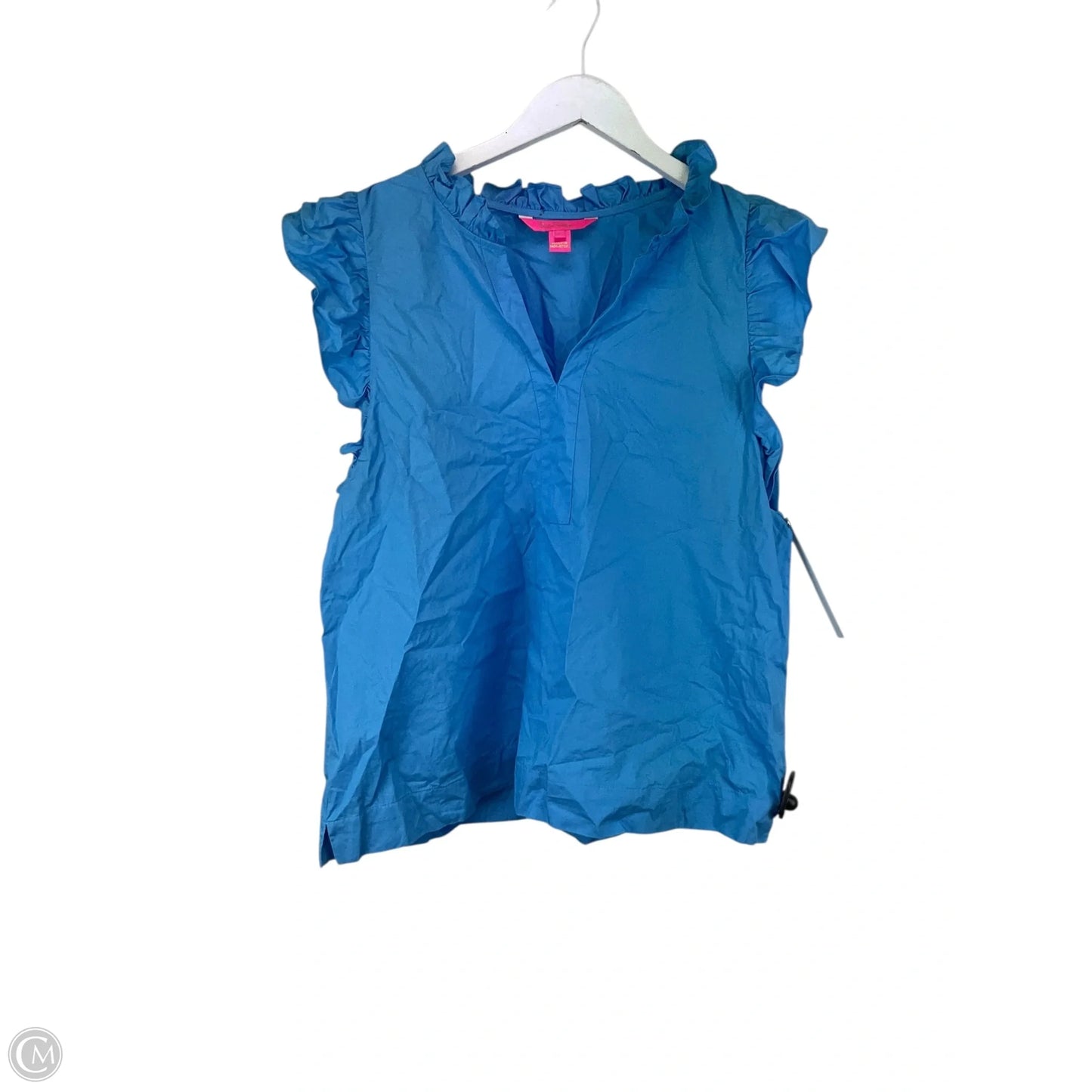 Top Sleeveless Designer By Lilly Pulitzer In Blue, Size: L