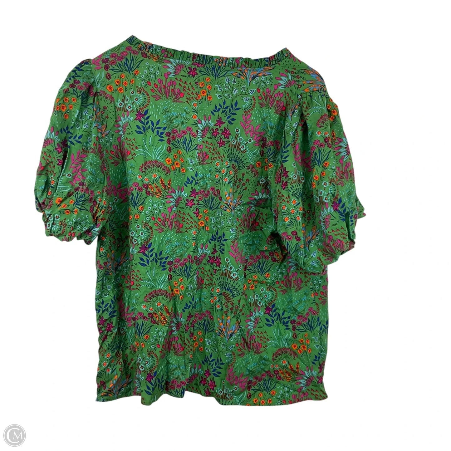 Top Short Sleeve By Sugar Lips In Green, Size: L