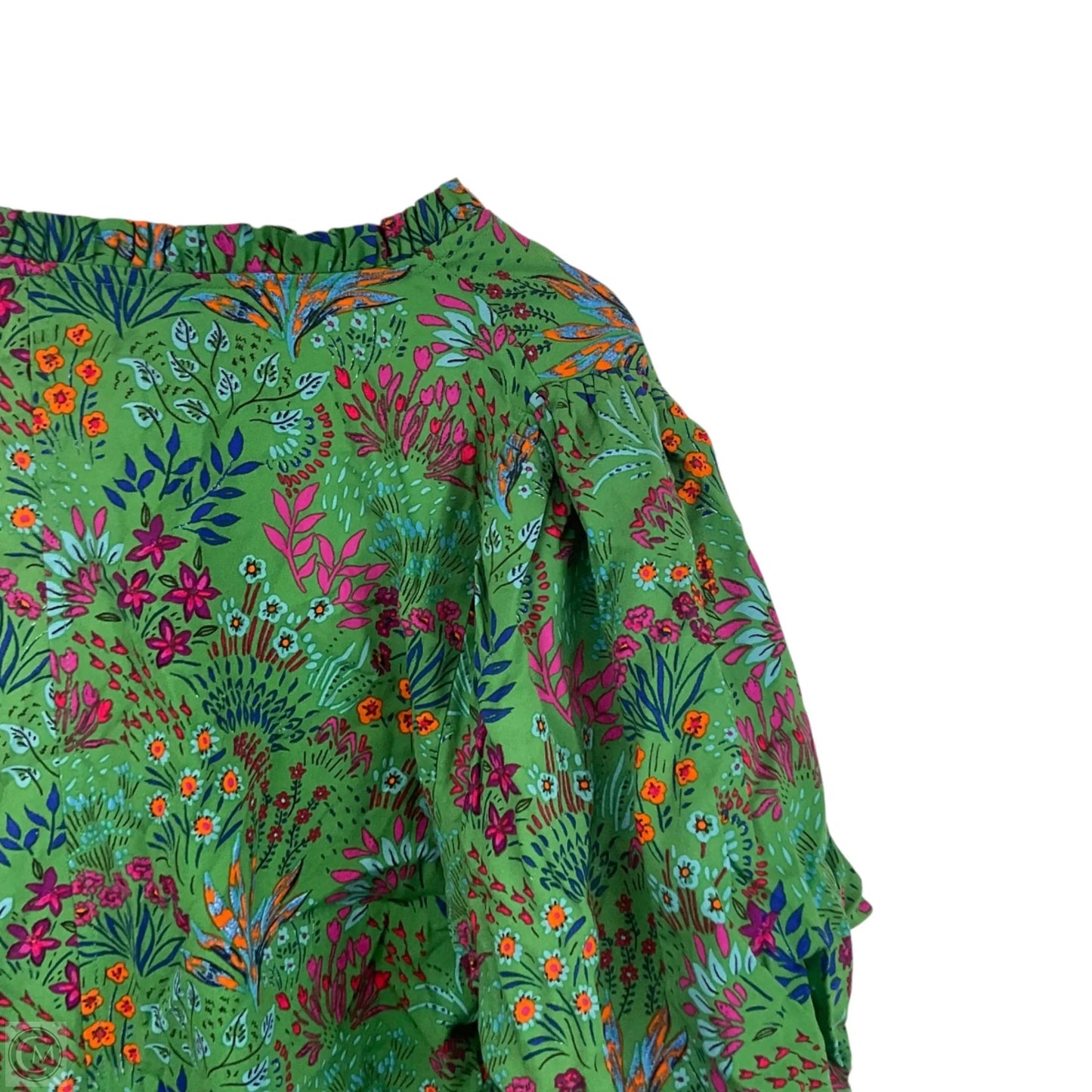 Top Short Sleeve By Sugar Lips In Green, Size: L