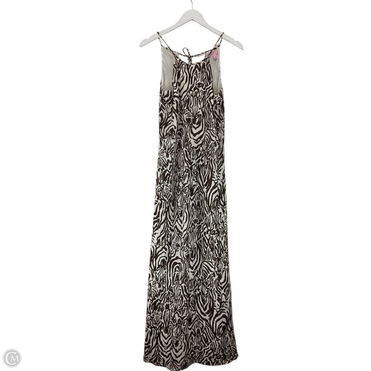 Dress Designer By Lilly Pulitzer In Brown & Cream, Size: Xs