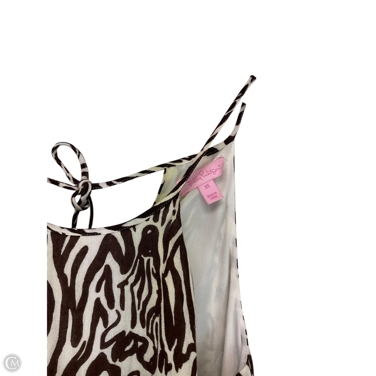 Dress Designer By Lilly Pulitzer In Brown & Cream, Size: Xs