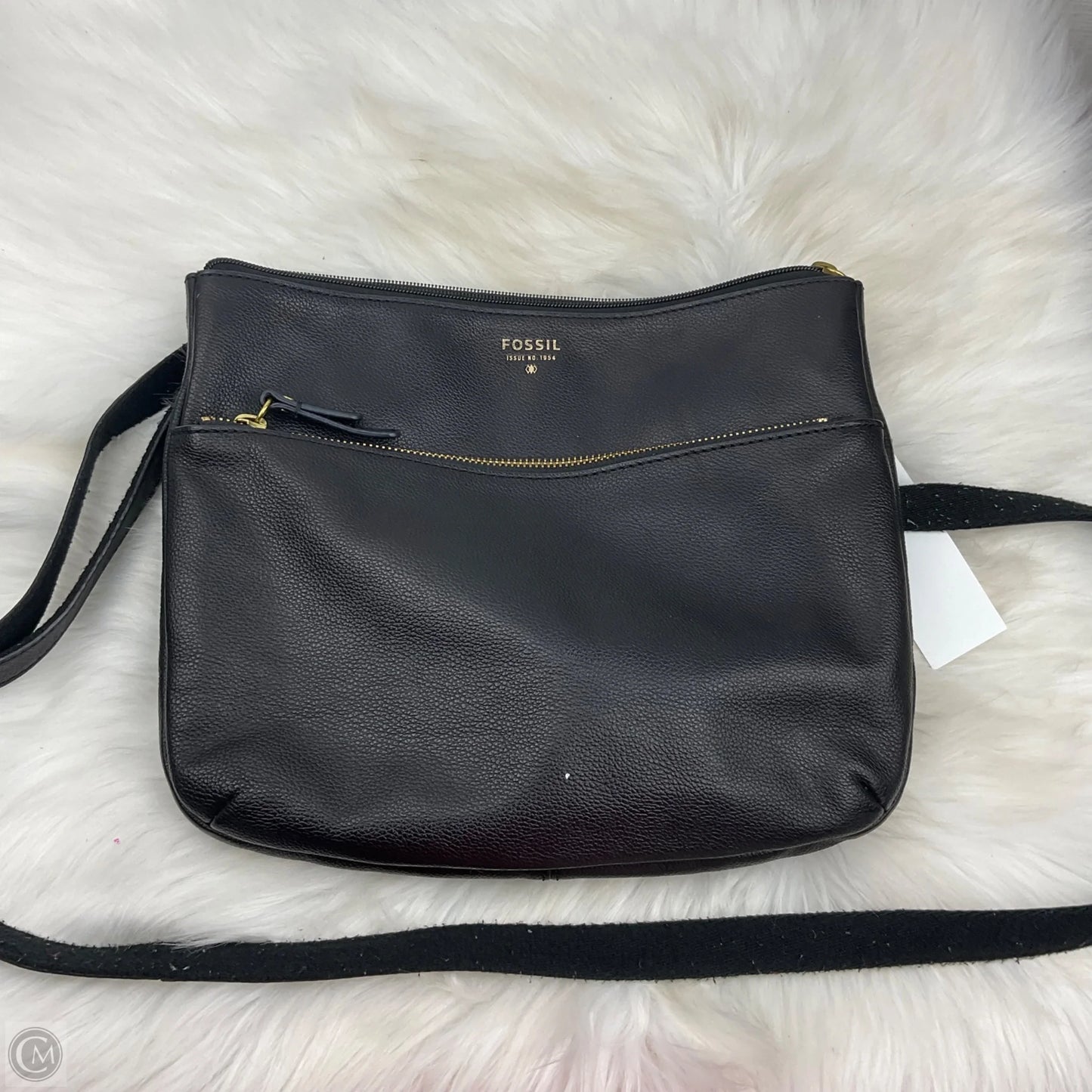 Crossbody Leather By Fossil, Size: Small