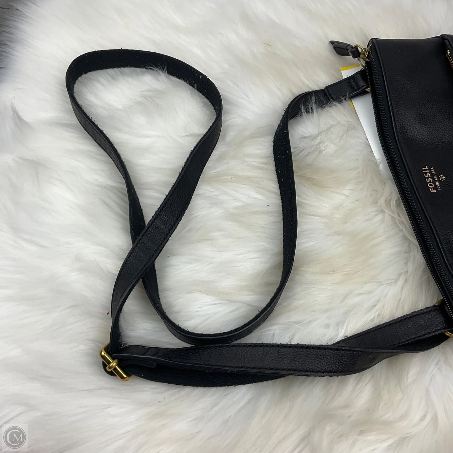 Crossbody Leather By Fossil, Size: Small