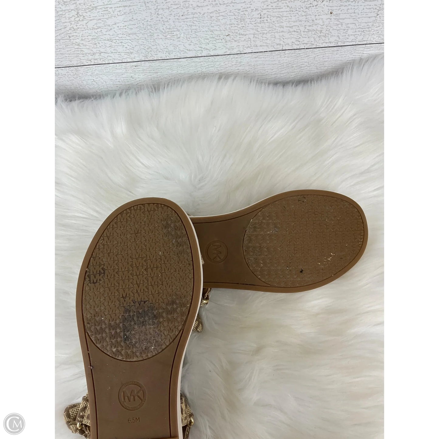 Sandals Designer By Michael Kors In Brown, Size: 6.5