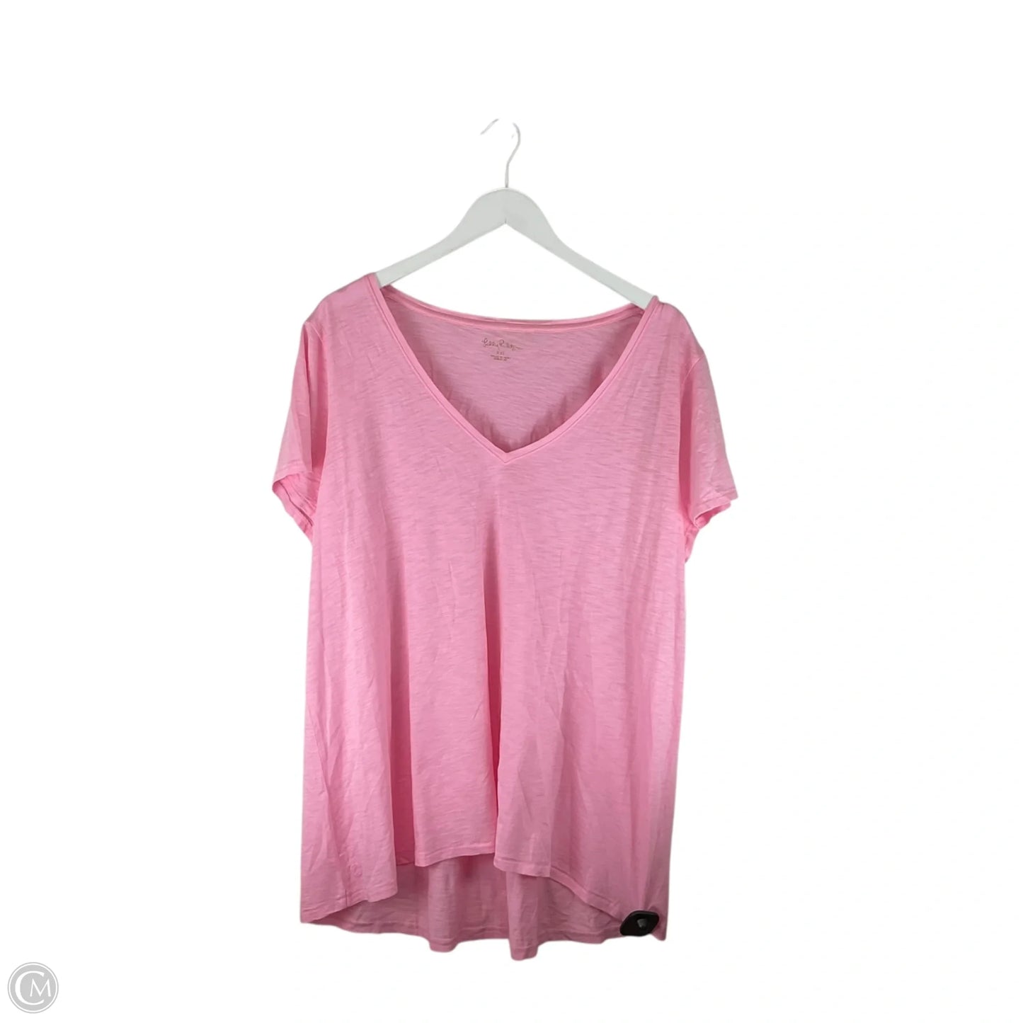 Top Short Sleeve Designer By Lilly Pulitzer In Pink, Size: Xxl